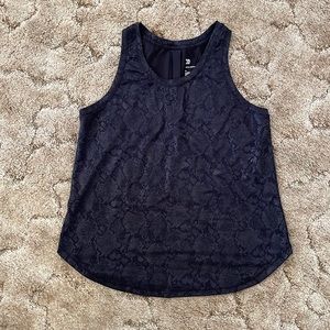 Womens All in Motion Black Snakeskin Racerback Workout Tank Medium